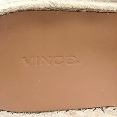 Vince Jesse Genuine Leather Slip On Open toe Espadrille Sandals NEW 9