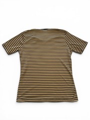Y2K Mustard & Black Striped Top