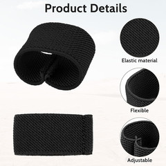 10 Pack Elastic Belt Keeper Strap, Nylon Canvas Web Belt Elastic Loop Keeper for