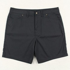 Prana Stretch Zion Shorts Mens Size 38 Black Nylon Elastane 5-Pocket 8” Inseam