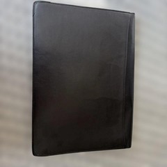 Dior Leather Briefcase Vintage 29×40 cm Black 11.4×15.7 in Classic Dark