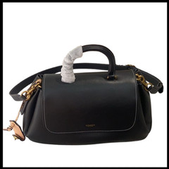COACH CCC39 Slouchy Rogue Top Handle Bag 39 Natural Grain Leather Black Outlet