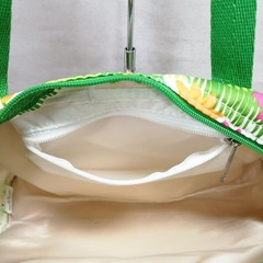 Lesportsac Square handbag green by white x floral pattern Used