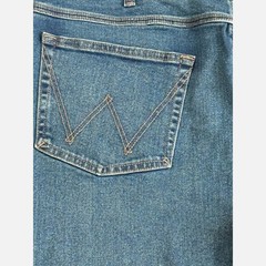 Wrangler Men’s Jeans Cotton Blue Regular Fit Straight Size W38 L32 New