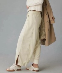 Daily Practice by Anthropologie Jesse Wide-Leg Pants pearl Size Size L
