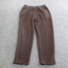 Varley Pants Womens L Brown DoubleSoft Rolled Cuff Joggers Elastic Waist