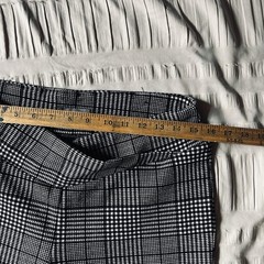 Preppy Plaid Stretch Pants Women’s M Slim Fit Office Chic Checkered Career
