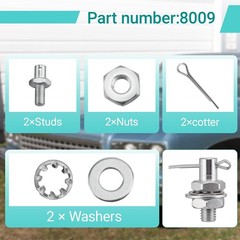 Throttle Cable Adapter Stud Kit #8009, Compatible with 1977 & Later vehicles, In