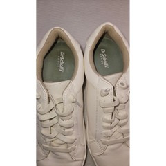 Dr Scholls Time Off White Platform Sneakers Womens 9 Low Top Lace Up Casual Shoe