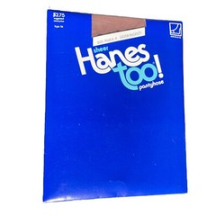HANES TOO Sheer PANTYHOSE South Pacific Style 116 Size Plus EF Reinforced Toe