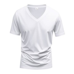 Summer American Style Quick Dry Men V Neck T-Shirt