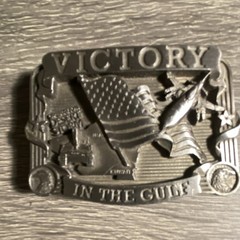Buckles of America Victory in the Gulf Military Metal Belt Buckle Silver 1806