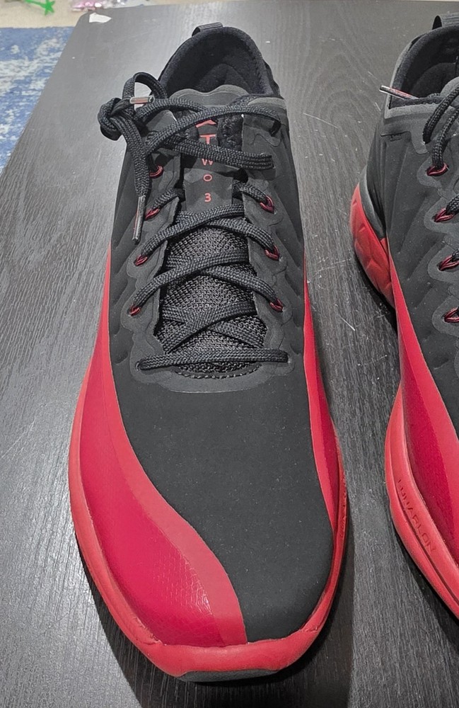 Jordan Trainer Prime Flu Game Black Gym Red 881463-060 Mens 11.5 New No Box AJ12