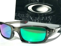 NEW Oakley FIVES Squared Grey Smoke POLARIZED Galaxy JADE Mirror Sunglass 9238