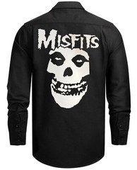MISFITS SKULL Heavy Metal Band Men’s Plaid Flannel (Multiple Variations)