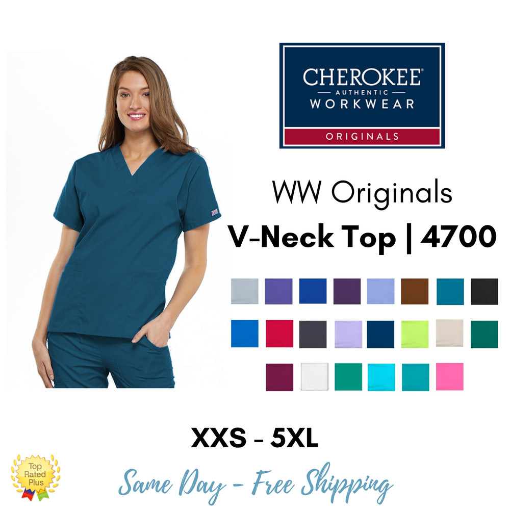 Cherokee Workwear Originals Women’s V-Neck Scrub Top | 4700