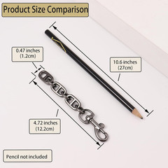 Purse Strap Extender 2Pcs 4.7 Inch Bag Extender Chain for Shoulder Bag Metal Cha