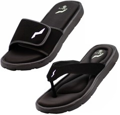 NORTY Women’s Memory Foam Footbed Sandals Beach, Pool, Shower Runs 1 Size Small