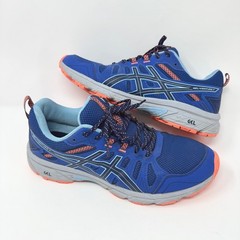 ASICS Gel-Venture 7 Mens Size 11 Trail Running Shoes Blue Orange