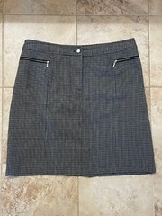 Valerie Stevens Womens Pencil Skirt Natural Blend Cotton Size 16