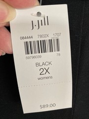 J Jill black rayon pants 2X.