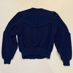 Geiger Navy Blue 100% Pure Wool Cardigan Sweater Made in Austria 38 S/M