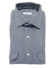 NWT SALVATORE PICCOLO DRESS SHIRT Napoli cotton handmade luxury Italy 39 15 1/2