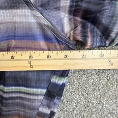 Outdoor Voices Jog Jacket Rainstorm Blur Striped Windbreaker Womens Medium NEW