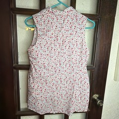 Wrangler Floral Western Shirt S Sleeveless Pearl Snap Front Cowboy Cotton