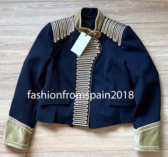 ZARA NEW WOMAN ARMY ZW COLL LIMITED TOGGLE JACKET DARK NAVY XS-L 2453/326/422