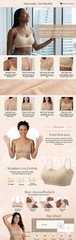 coobie comfort wireless bra removable straps and padding orange style 9012