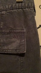American Eagle Women’s Charcoal Gray Acid Wash Cargo Pants Wide Leg