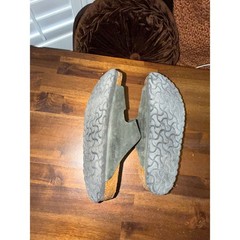 Birkenstock Arizona Green Black Oiled Leather Sandals sz 38 Mens 5 Womens 7.5