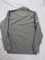 Truewerk Cloud LS Shirt Ford Stewart Haas Racing Large Gray Snap Button NASCAR