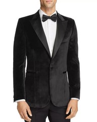 $995 Paul Smith Men’s Velvet Satin Peak Slim Fit Tuxedo Jacket 46 R yde1023