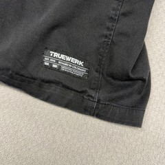 Truewerk FR Shirt Mens 2XL Black Flame Resistant Cotton Workwear Snap Utility