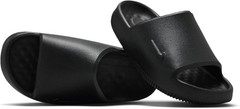 Nike Unisex Kids’ Calm Slides 2.0 – Boys and Girls Sandals – Black/Black/Black –