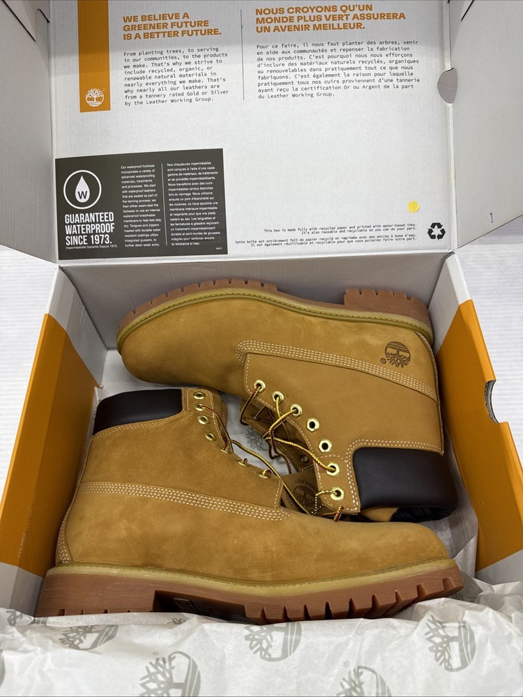 NEW Timberland 6 Inch Boot Wheat Nubuck Premium TB010061-713 Men’s Sz 11