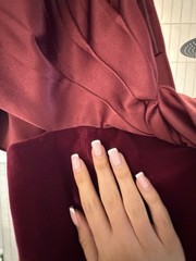 Muse by Marchesa Burgundy Velvet One Shoulder Twist Lined Zip Mini Dress 8