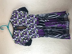 VOLUME ONE Shirt Juniors Purple v neck faux wrap Womans JRS Size Medium