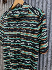 Cinch Men’s Southwestern Print Polo Shirt Western Performance Casual S-5XL
