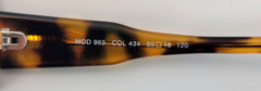 VINTAGE CAZAL 963 SUNGLASSES FRAME ONLY MOD 963 COL 434 GERMANY HIP HOP