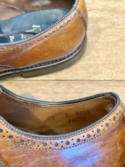 Allen Edmonds Bel Air Wingtip Mens 10 D Brown Leather Brogue Oxford Shoes