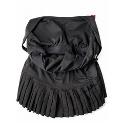 Pleated Black UPF50 Dress Skort Moisture Wicking Pickleball Tennis Preppy Luxe