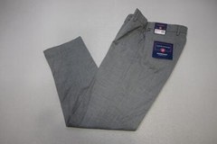 Saddlebred Performance Dress Pants Sharkskin Gray Mens Sz 32 x 32 NWT $68