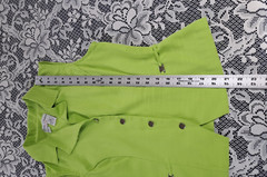Betsy Lauren Petites Pant Set 10P Lime Green Sleeveless Top Black Tapered Pants