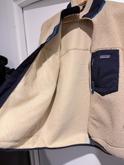 Patagonia Jacket Mens MEDIUM Retro Pile Fleece New Navy Sherpa Outdoors Hiking