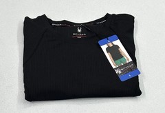 Spyder Women’s Active Ribbed Short Sleeve Tee, Black, Size L