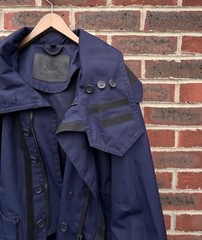 Burberry Prorsum 2012 Mens Technical Jacket 46 SMALL Blue Purple Parka Anorak