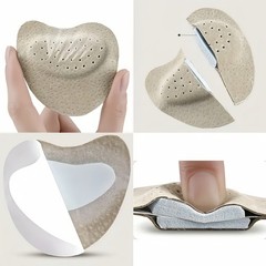 3Pairs Soft Shock-Absorbing Forefoot Pads,Self-Adhesive Half-Insoles for Sandals